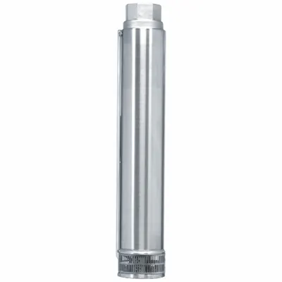 LITTLE GIANT Submersible Well Pump Head, Stainless Steel, 63 gpm, 10 Stages - Pump Heads for Submersible Deep Well Pumps