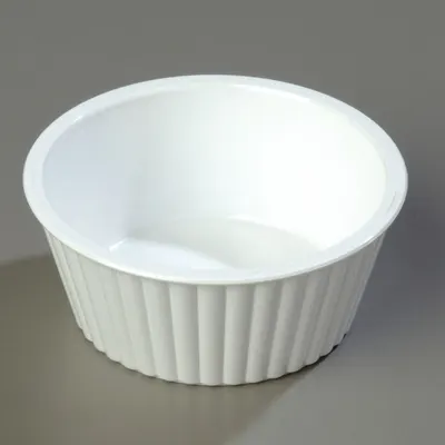 CARLISLE Fluted Ramekin: 4.5 oz Capacity, Plastic, NSF Certified - Ramekins