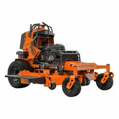 This ARIENS gas-powered zero-turn mower is designed for yards up to 5 acres. It features a 725.9 cc 4-cycle engine, a steel deck, rear-wheel drive, and side discharge. The stand-on configuration allows the operator to stand while mowing, improving visibility and maneuverability. Suitable for residential and commercial turf maintenance.