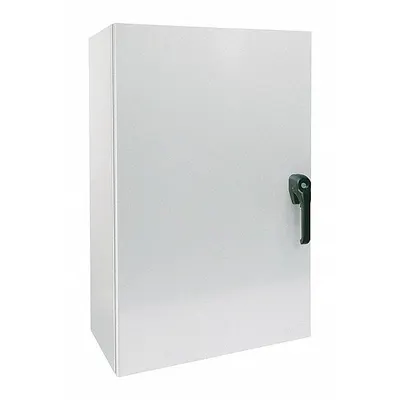 WIEGMANN Enclosure: Steel, 20 in x 20 in x 8 in, NEMA 12/13/3R/4, Solid Cover, Hinged - Steel Washdown Enclosures