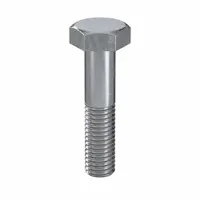 Hex Head Cap Screw: Steel, Class 8.8, Zinc Plated, M10, Metric, 45 mm lg, Partially Threaded, 50 PK (MPN HX08100450-050P1)
