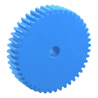 KHK GEARS Hubless Spur Gear: Module m 2.5, 45 Teeth, 15 mm Bore Dia, Nylon, 20° Pressure Angle - Hubless Metric Spur Gears