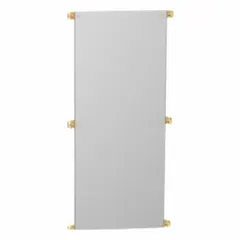 Galvanized steel back panel for interior mounting of electrical and industrial components within enclosures. Provides a grounded surface for installing controls, terminals, and devices. Overall height 39.88 inches, overall width 68 inches.