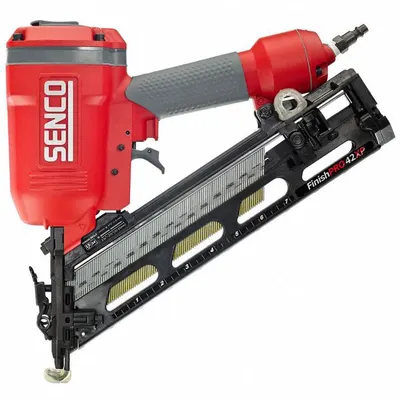 SENCO Air Nail Gun: Finish, 34°, Glue, 1/4 in NPT, Sequential, Strip Collation - Air-Powered Finish Nailers