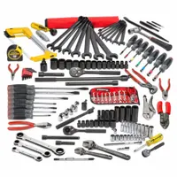 PROTO Railroad Tool Set: 141 Total Pcs, SAE, 1/4 in/3/8 in/1/2 in Socket Drive Size (MPN JTS-0141RR)