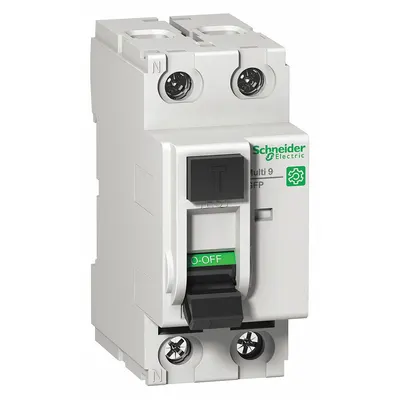 IEC Supplementary Protector: 63 A Amps, 240V AC, 26 mA Rated Residual Current - UL1053 DIN Rail-Mount Ground Fault Protectors