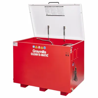 GRAYMILLS Solvent Parts Washer: For Solvent-Based Solution Base Type, Manual, Steel - Base-Mounted Parts Washers
