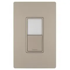 This 3-way maintained rocker wall switch controls a single load from two locations, suitable for hallways, staircases, or large rooms. Rated 120V AC and 15 A, it features a non-illuminated silver finish for clean integration in commercial or residential settings.