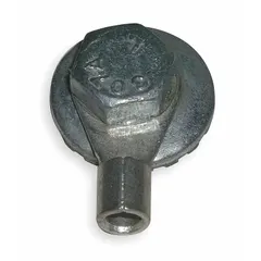 Steel electrostatic discharge grounding kit for dissipating static buildup in industrial environments. Provides a grounding path to protect sensitive electronics and equipment from static discharge.