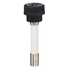 The BUSSMANN GMF-6/10 is a cylindrical-body, time-delay fuse rated at 600 mA and 300 V AC. It features an integrated insulating cap and is part of the GMF Series. This fuse provides overcurrent protection in circuits where temporary inrush currents occur, such as motor control circuits and control transformers.