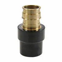 UPONOR Barbed Fitting Adapter: 2 in ID x 2 in Pipe Size, Barbed, Brass, Expansion (MPN CP4512020)
