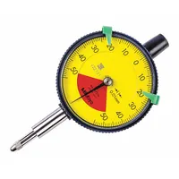 MITUTOYO Dial Indicator - Flat Back: 0 mm to 1 mm, Metric, Back Plunger, 0.008 mm Accuracy (MPN 2972AB)