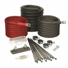 Installation kit for connecting and mounting a power inverter. Includes all necessary hardware for secure installation. 6 ft cable length provides flexible placement options. Designed for use with the IBC80 inverter.