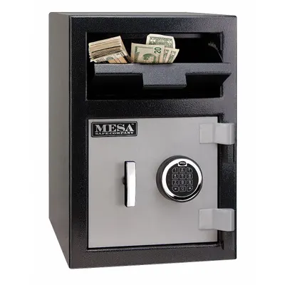 MESA SAFE Cash Depository Safe: Key Lock, 0.8 cu ft Capacity, Steel - Key Lock Depository Safes