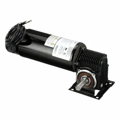 Dayton Gearmotor: Right Angle, 90V DC, TENV, 90 RPM, 100 in-lb Max Torque, 20:1 - Right Angle DC Gearmotors