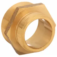 MOON AMERICAN Fire Hose Adapter: 2 1/2 in_3 in Compatible Pipe Size, NPT x NH, Straight, Brass, Hex (MPN 358-3062521)