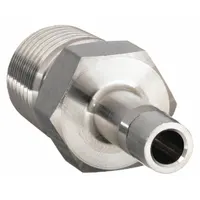 PARKER Compression Fitting Adapter: 1/4 in OD x 1/4 in Pipe Fitting Size, Compression x MNPT (MPN 4-4 T2HF-SS)