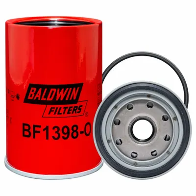 BALDWIN FILTERS Fuel Filter: Spin-On, 3 11/16 in Outside Dia, 1"-14 Thread Size, Cellulose - Spin-On Fuel Filters