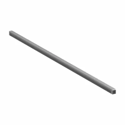 KHK GEARS Gear Rack: Rectangular, Machined Ends, Module m 1, 500 mm Lg. - Rectangular & Square Metric Gear Racks