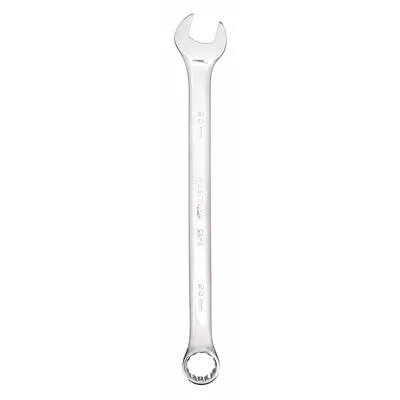 WESTWARD Combination Wrench: Alloy Steel, Chrome, 20 mm Head Size, 11 1/2 in Overall Lg - Metric 12-Point Combination Wrenches