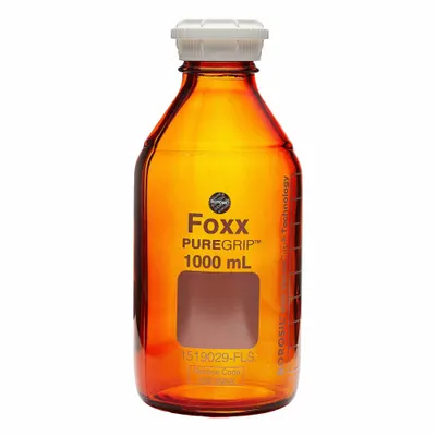 FOXX LIFE SCIENCES Glass Media, BOD, & Specialty Lab Bottles - Glass Lab Media Bottles: 2 L