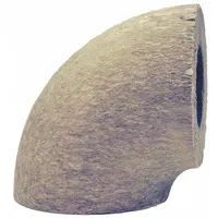 Pipe Fitting Insulation: 90° Elbow, Mineral Wool, Unslit, 1 in Thick, 3 in ID, Tan, Unfaced Facing (MPN 560302)