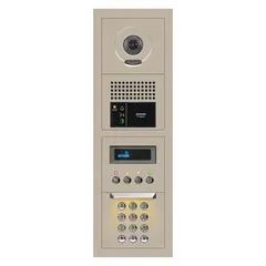 The AIPHONE GTV-DES104B is a GT Series video intercom module for indoor flush-mount installation. It operates on 24V DC and integrates a GT-DB audio module to enable two-way video communication. This unit is used in commercial and multi-residential buildings for secure entry communication.