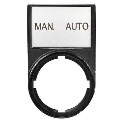 EATON Legend Plate: 22 mm Panel Mounting Size, Rectangular - Push-Button Rings & Plates