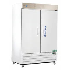 AMERICAN BIOTECH SUPPLY Pharmacy Refrigerator: 49 cu ft, Upright, 2°C to 7°C, 34 3/4 in Overall Dp (MPN PH-ABT-HC-S49S). Key specifications — Door Opening Style: Right; Color: White; Alarm Type: Temperature; Manufacturer Part Number: PH-ABT-HC-S49S; Brand: AMERICAN BIOTECH SUPPLY; Product Type: Pharmacy Refrigerator; Door Type: Swing Solid; Refrigerant Type: R-290.