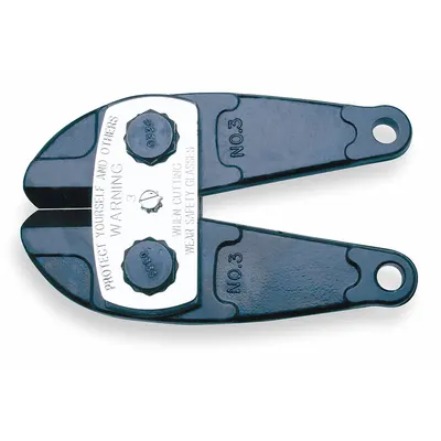 CRESCENT H.K. PORTER Replacement Cutter Head: For 9/16 in Max Dia Soft Steel - Bolt Cutter Heads & Accessories