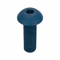 Socket Head Cap Screw: M5x0.80 Thread Size, 16 mm Lg, Button, Blue Phosphate, Alloy Steel, 25 PK (MPN UST194867)
