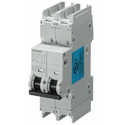 SIEMENS IEC 5SJ42058HG41 D-Curve 2-Pole UL489 Miniature Circuit Breaker - D-Curve, 2-Pole UL489 DIN Rail-Mount Miniature Circuit Breakers