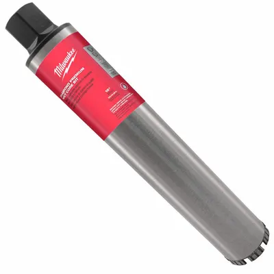 MILWAUKEE Diamond-Tipped Core Bit for Wet Coring - Diamond-Tipped Core Bits for Wet Coring