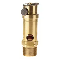 CONRADER Safety Valve: Soft Seat, 3/4 in (M)NPT Inlet (In.), 3/4 in (F)NPT Outlet (In.), Brass (MPN SRV530-34-125 SST)