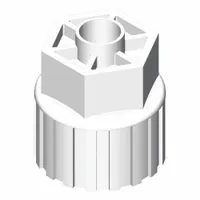 SMC High Purity Nut: 1/4 in OD Size, Compression, PFA (MPN LQ3-2N07)