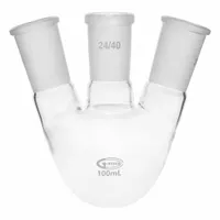 UNITED SCIENTIFIC SUPPLIES INC Glass Flasks: 100 mL, Colorless, Round, Includes Closure (MPN UN3NKFK100)