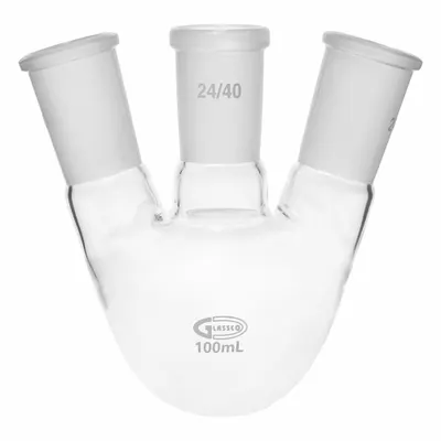 UNITED SCIENTIFIC SUPPLIES 100 mL Round Glass Boiling Flask - Glass Boiling Flasks