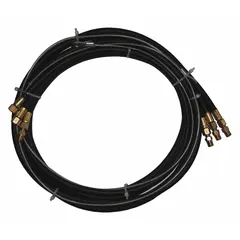 Replacement hose for Dayton 29XL85, 29XL86, and 29XL88 air chain hoists. Delivers compressed air to power the hoist lifting mechanism in industrial material-handling applications such as manufacturing, warehousing, and assembly lines.