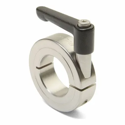 RULAND MANUFACTURING Stainless Steel One-Piece Clamping Lever Shaft Collar - Stainless Steel One-Piece Clamping Lever Shaft Collars
