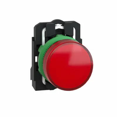 SCHNEIDER Pilot Light: 22 mm Panel Mounting Size, Red, LED - LED Pilot-Lights
