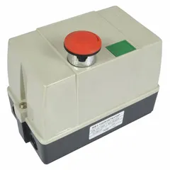 This control box is a replacement component for wood dust collectors, housing electrical controls for motor and safety functions. It operates at 460 V and is intended for use in industrial dust-extraction systems.