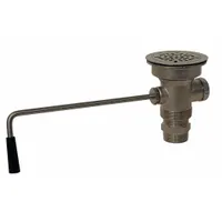 ADVANCE TABCO Drain Assembly: Stainless Steel, 4 3/8 in Overall Dia, Threaded, 2 in Pipe Dia (MPN K-5)