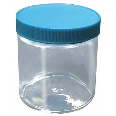 OEM Sampling Bottle: 1 L - Clear Wide Mouth Round Glass Lab Bottles