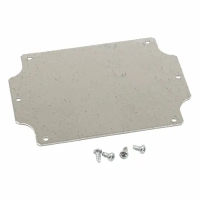 HAMMOND Inner Panel: Back Panel Panel, 4.25 in Overall Ht, 2.99 in Overall Wd, Steel - Interior Mounting Panels