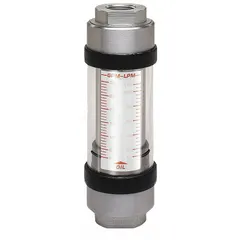 The HEDLAND H201A-020-HT is a scale-display, variable-area, inline flowmeter for oils. It features universal mounting orientation, NPTF connections, and Viton seals and O-rings. With an accuracy of +/-7%, it measures flow in gallons and is suited for monitoring flow in hydraulic and lubrication systems.