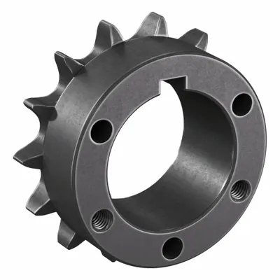 TSUBAKI Sprocket: For 60 Chain, 13 Teeth, 3.134 in Pitch Dia, 3.493 in Outside Dia - Size 60 Bushed-Bore Roller Chain Sprockets