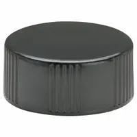 Cap: 27 mm Dia, Black, Phenolic, 24-400 mm Screw Closure Size, 144 Closures Included, Opaque (MPN 239257)
