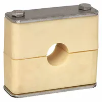 BEHRINGER PIPE SYSTEMS Beta Clamp: Smooth Bore, 316 Stainless Steel Clamp, Santoprene Cushion (MPN SBX6150-SP)