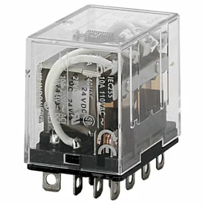 OMRON General Purpose Relays: Socket Mounted, 110/120V AC, 4PDT - Socket-Mounted Relays