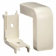 This 90 degree external elbow is designed for use with PN03 nonmetallic single-channel raceways. It provides a 90-degree turn for routing and protecting low-voltage cabling in surface-mount wiring applications. Made of plastic in an ivory color, it features a snap-on mounting style for secure attachment.